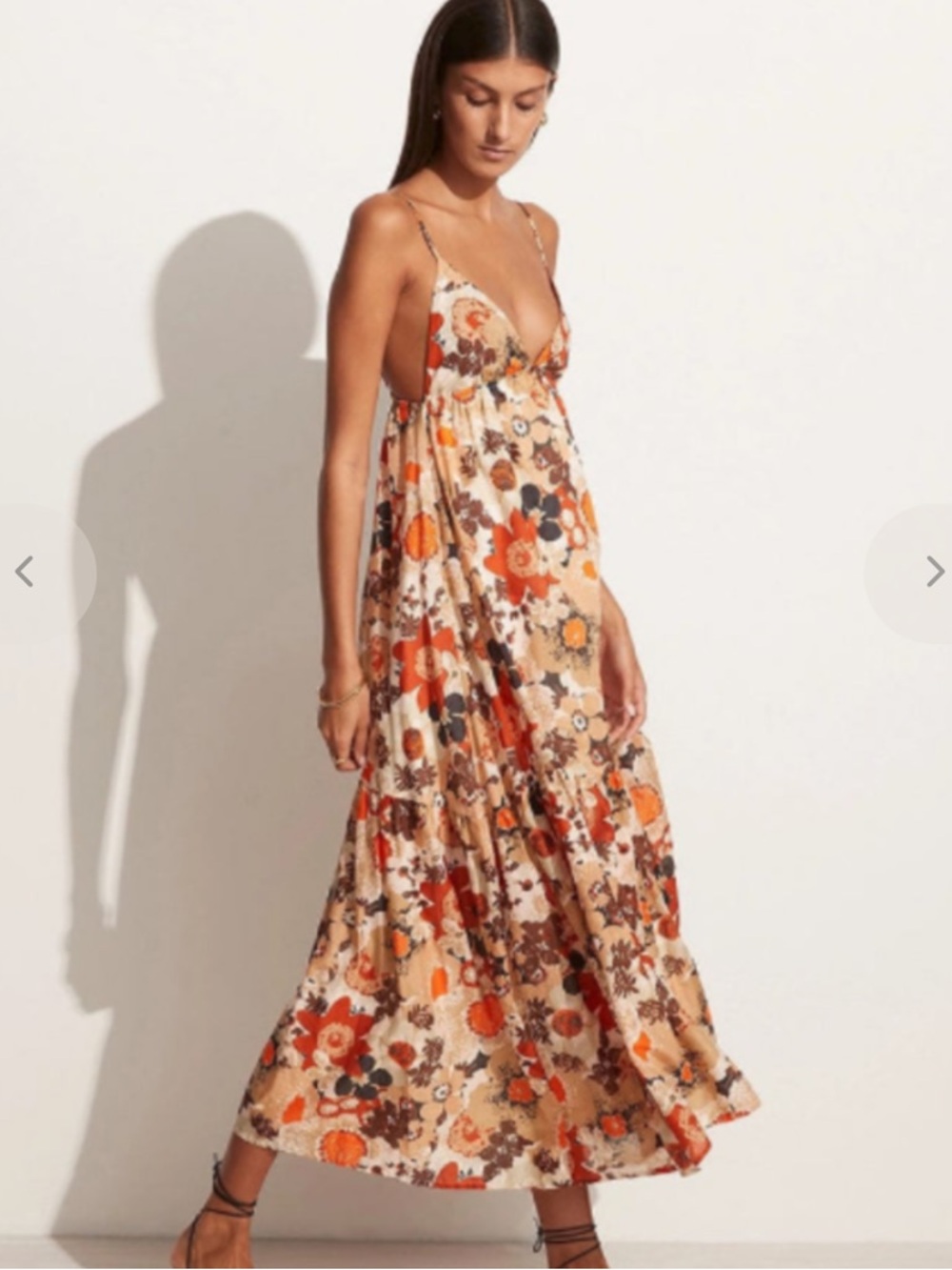 🍑Faithfull the Brand Anisha Maxi Dress Kaiya Floral NWT Size M 6